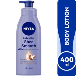 Nivea Shea Smooth Body Lotion, Dry Skin, 400Ml