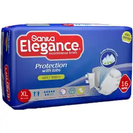 Sanita Elegance Diapers XLarge 16 Diapers