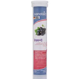 Sanotact Iron + Vitamin C 20 Currant Effervescent Tablets