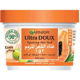 Ultra Doux Repairing Papaya 3-in-1 Hair Food For Damaged Hair 390 ml