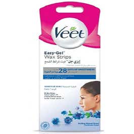 Veet Wax Strips For Face 20 pcs