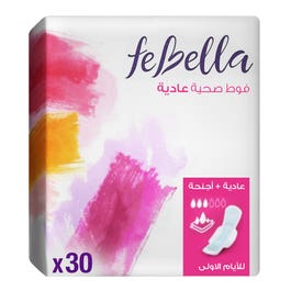 Febella Sanitary Pads - Normal - 30Pcs