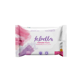 Febella Feminine Wipes - Herbal Extract - 20Pcs