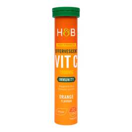 Holland And Barrett High Strength Vit C 1000mg Orange 20 Eff. Tablets