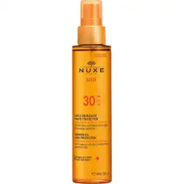 Nuxe Sun Tan Oil High Protection Face And Body Spf 30 150ml