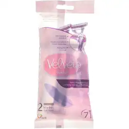 Velveta 2 Blades Disposable Razors For Women 7 pcs