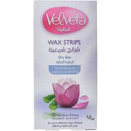 Velveta Body Wax Strips Dry Skin 20 Strips